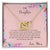 To My Daughter If Ever There Is A Tomorrow - Love Mom Interlocking Hearts Necklace