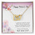 Mother'S Day Gift Necklace With Message Card Mother'S Day Gifts Mother'S Day Necklace To Mom From Daughter Mom Gift From Son Interlocking Hearts Necklace