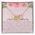 To My Bestfriend On Her Wedding Day - Floral Interlocking Hearts Necklace