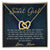 To My Daughter - Unique Heart Bonding Necklace Gift Set Interlocking Hearts Necklace