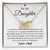 Never Outgrow My Heart Dad Daughter Necklace Interlocking Hearts Necklace