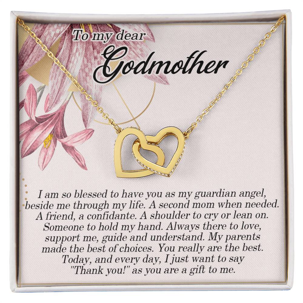 My Godmother Necklace Giftnecklace Gift For Godmothergodmother Interlocking Hearts Necklace Godmother Wedding Giftgodmother Of The Bride