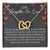 To My Daughter-In-Law Interlocking Hearts Necklace Message Card