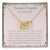 To My Daughter Wasn'T It Just Yesterday - Love Mom Interlocking Hearts Necklace