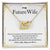 To My Future Wife - Interlocking Heart Necklace - So25 Interlocking Hearts Necklace