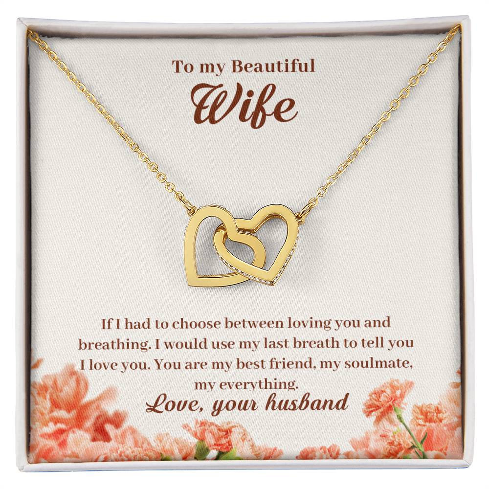 Interlocking Hearts Necklace Anniversary Gift For Wife Gift For Her From Husband Gift For Her Mothers Day Gift Valentines Day Gift Gifts For Wife Christmas Gift