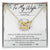 To My Wife Interlocking Hearts Necklace Message Card