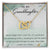 To My Granddaughter Interlocking Hearts Necklace Message Card