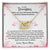 Forever Bonding Necklace - To My Daughter Interlocking Hearts Necklace