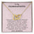To My Granddaughter - Love Grandma - Interlocking Heart Necklace Interlocking Hearts Necklace