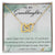 To My Granddaughter Interlocking Hearts Necklace Message Card