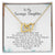 Teenage Daughter Love You No Matter What Hearts Locked Necklace Interlocking Hearts Necklace