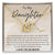 To My Daughter You Will Never Outgrow My Heart Interlocking Hearts Necklace