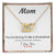 Mom You'Re Going To Be A Grandma - Mother'S Day Gift Necklace Interlocking Hearts Necklace