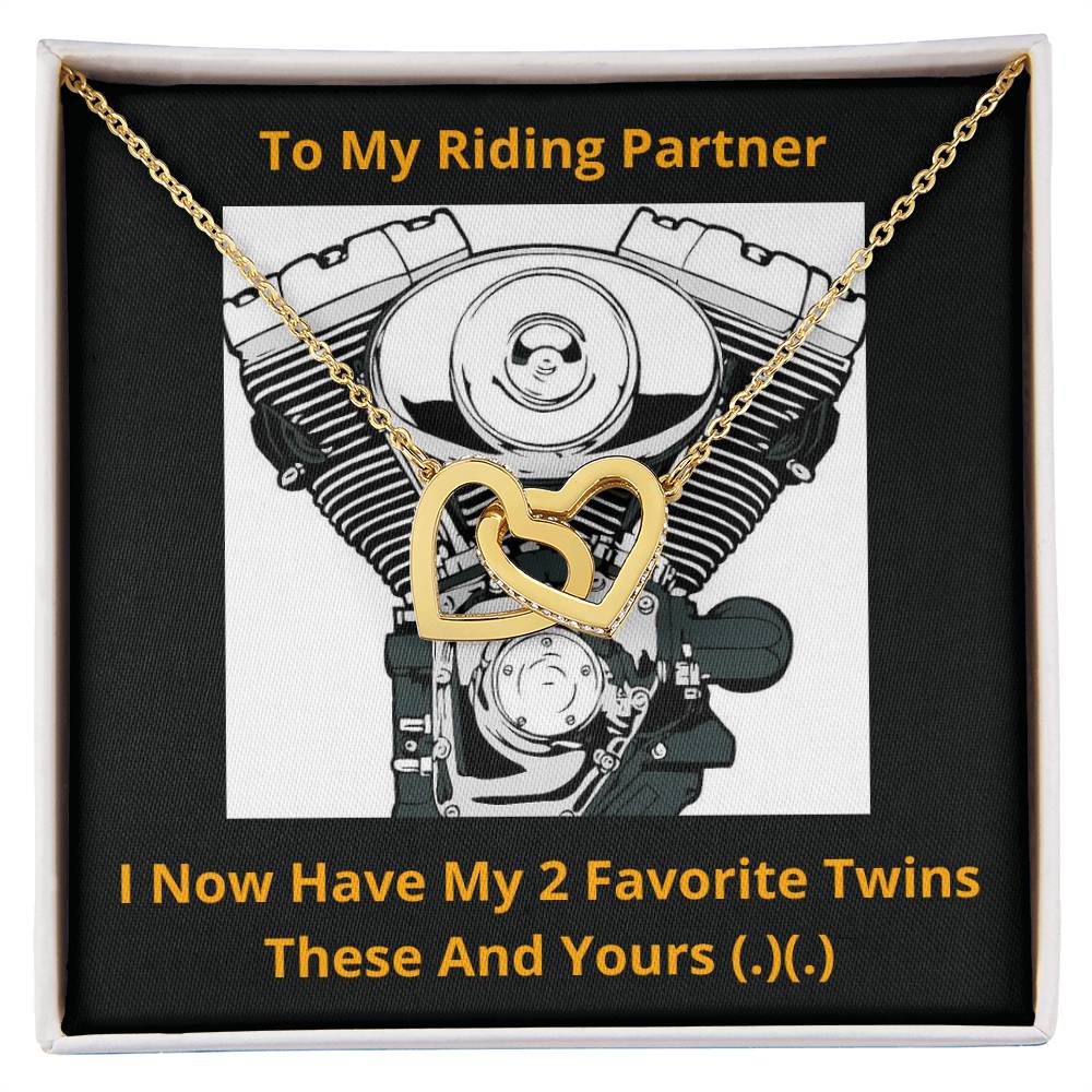 My Riding Partner Interlocked Hearts Necklace Interlocking Hearts Necklace