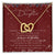 To My Daughter Interlocking Hearts Necklace Message Card