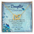 To My Daughter I Love You Butterfly Interlocking Heart Necklace Birthday Message Card From Dad Interlocking Hearts Necklace