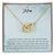 To My Mom Perfect Child Love You Always Interlocking Hearts Necklace