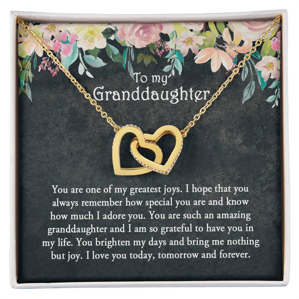 Granddaughter Gift Granddaughter Necklace Gift For Grandchild Granddaughter Jewelry Birthday Gift Interlocking Hearts Necklace