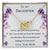 To My Daughter- You'Re My Heart Just Walking Out In The World- Necklace Interlocking Hearts Necklace