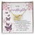 I Love You The Most - Best Gift For Granddaughter Interlocking Hearts Necklace