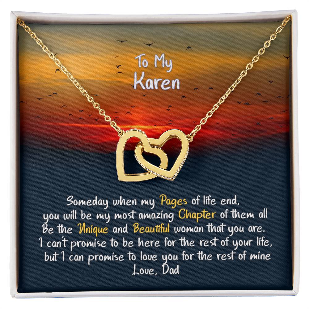 Hearts Karen Hearts Connected Interlocking Hearts Necklace