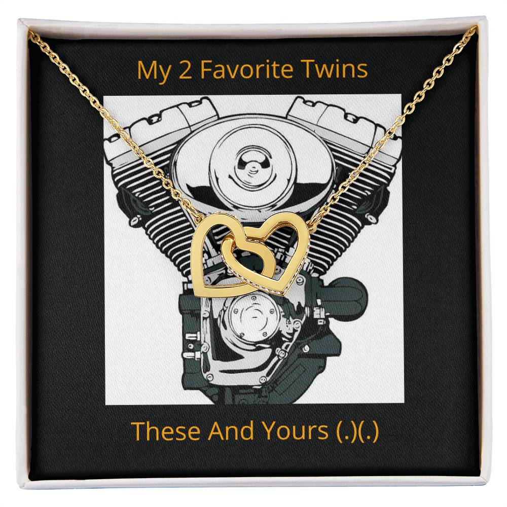 My Favorite Twins Interlocked Hearts Interlocking Hearts Necklace