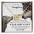 To My Daughter - This Old Wolf Will Always Have Your Back - Mom Interlocking Hearts Necklace