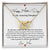 To My Daughter Mother'S Day Gift Necklace Interlocking Hearts Necklace