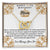 80Th Birthday Mum From Son Interlocking Hearts Necklace