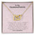 To My Granddaughter - Love Grandma - Interlocking Heart Necklace Interlocking Hearts Necklace