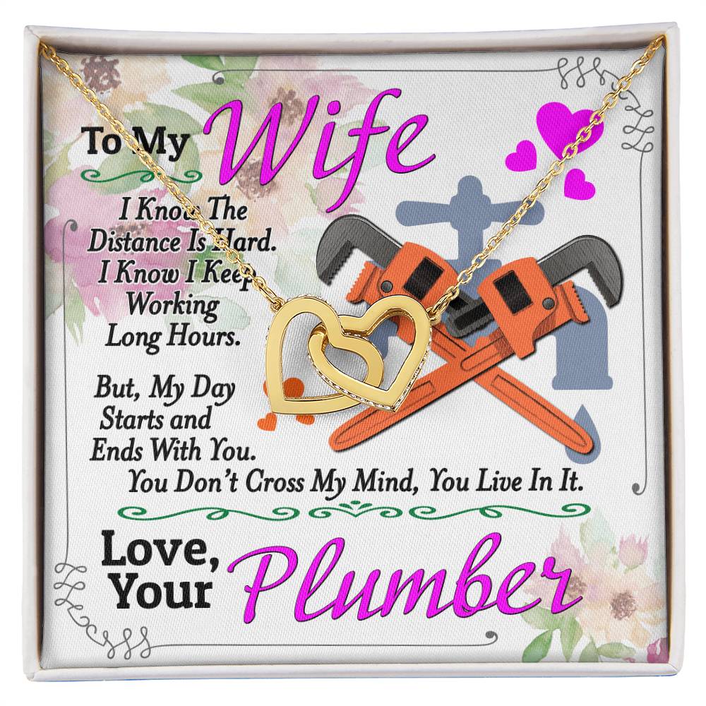 Plumber'S Wife - Interlocking Heart Necklace Interlocking Hearts Necklace