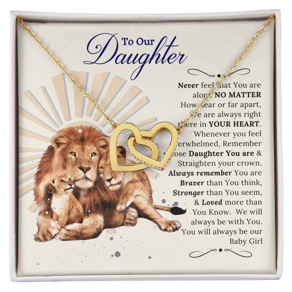 In Your Heart Necklace Gift For Daughter Interlocking Hearts Necklace