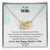 To My Wife Your An Amazing Wife And Mother Never-Ending Love Necklace Interlocking Hearts Necklace