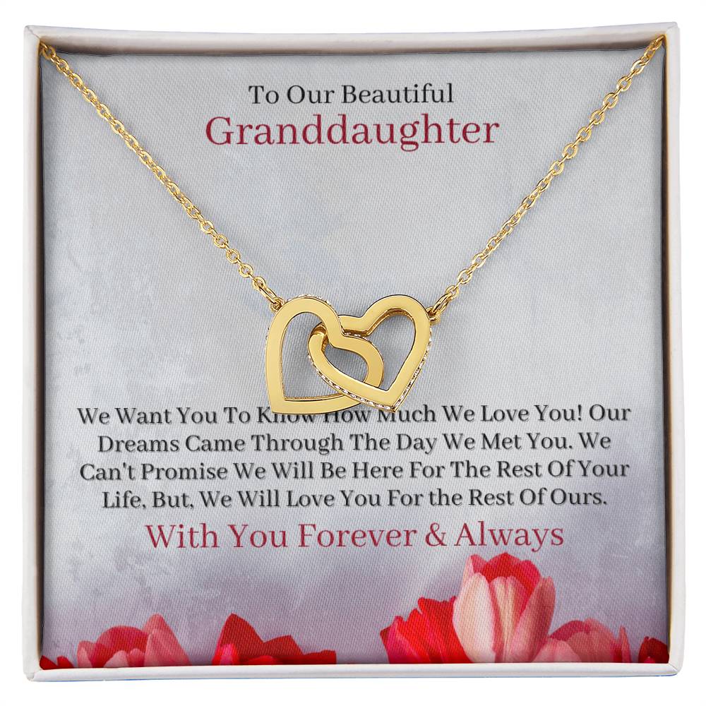 The Perfect Gift For Your Granddaughter. Interlocking Hearts Necklace