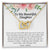 I Love You For The Precious Daughter You Will Always Be Necklace Interlocking Hearts Necklace