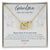 Gift From Baby Or Toddler To Grandma - Grandma When You Wear This Necklace Interlocking Hearts Necklace