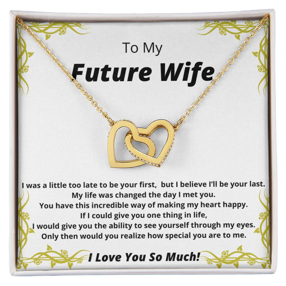 A Gift For My Future Wife Interlocking Hearts Necklace
