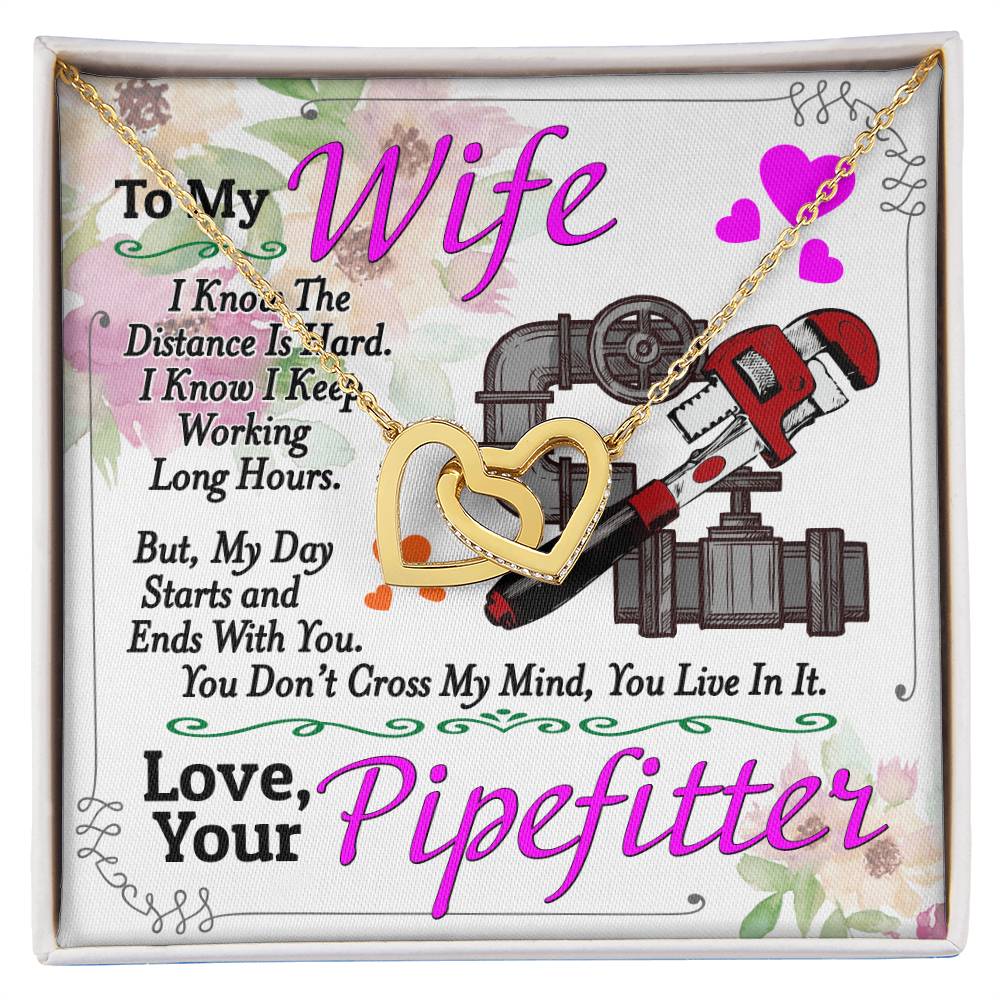 Pipefitter'S Wife - Interlocking Heart Necklace Interlocking Hearts Necklace