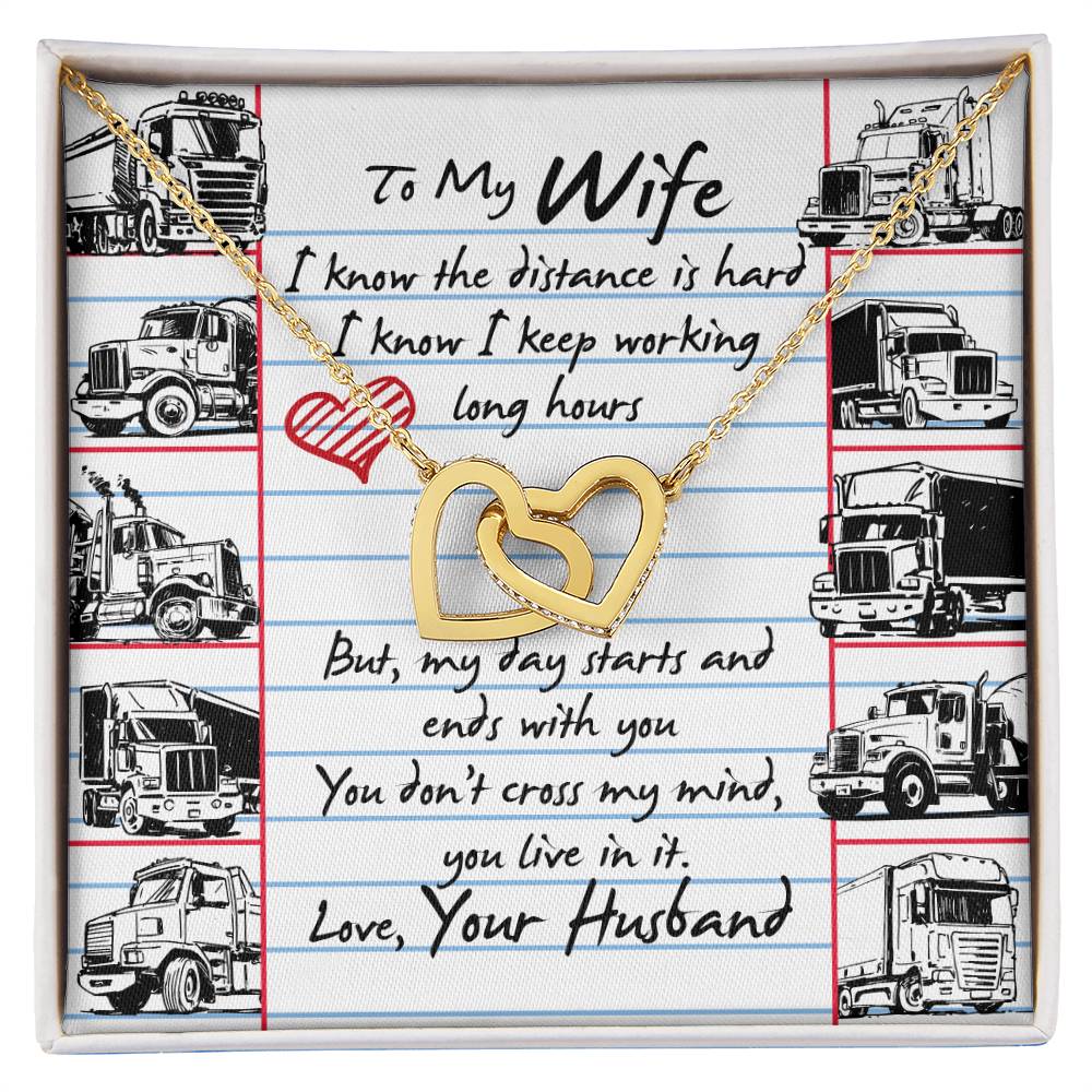 Trucker'S Wife - Interlocking Heart Necklace Interlocking Hearts Necklace