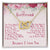 To My Girlfriend Valentine'S Day Because I Love You - Interlocking Heart Necklace Interlocking Hearts Necklace