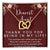 Dearest Aunt Interlocking Hearts Necklace Message Card