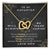 To My Daughter I Will Always Be There For You V2 Interlocking Hearts Necklace