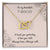 To My Beautiful Niece Interlocking Hearts Necklace