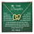 Gift For Daughter From Dad- My Daughter My Sweetheart You Will Always Be To Me Interlocking Hearts Necklace