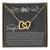 Gift For Daughter Interlocking Hearts Necklace
