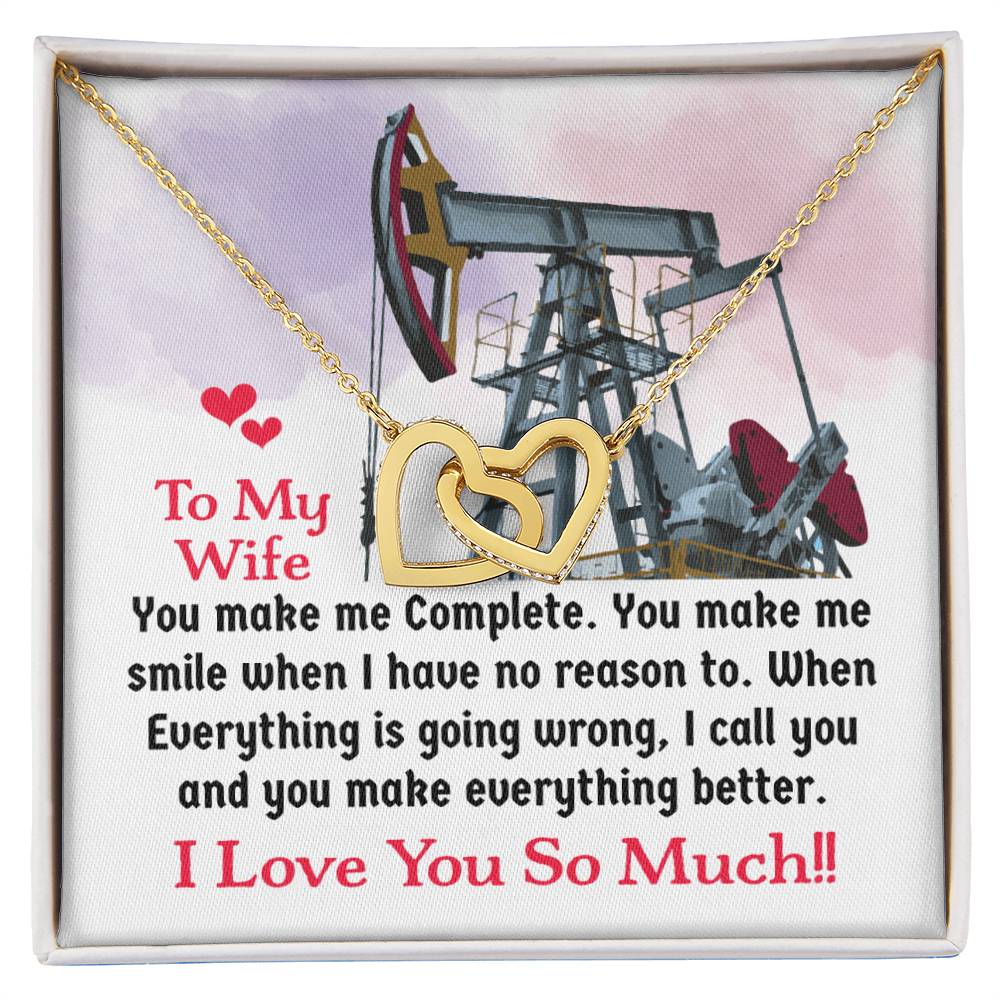 Oilfield Man'S Wife - Interlocking Heart Necklace Interlocking Hearts Necklace
