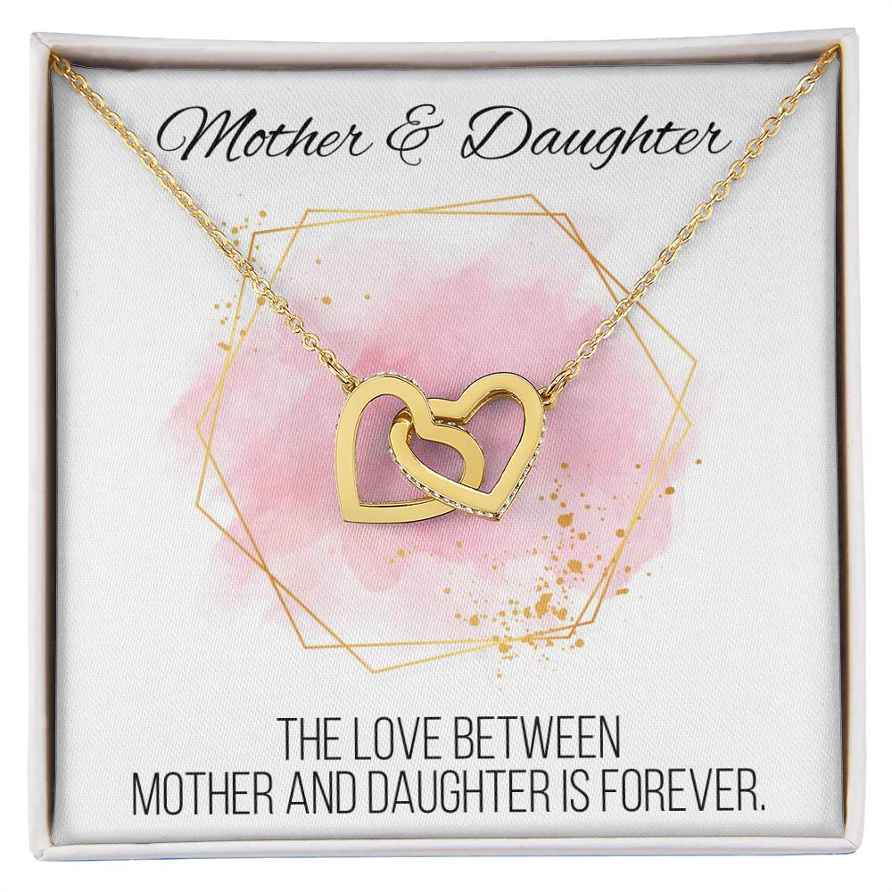 Mother And Daughter Sentimental Jewelry Necklace Gift For Mothers Day Gift For Daughter Birthday Presents For Mom Birthday Interlocking Hearts Necklace