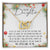 To My Daughter Interlocking Hearts Necklace Message Card