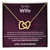 To My Wife Interlocking Heart Necklace Anniversary Gift For Wife Christmas Gift For Wife Interlocking Hearts Necklace